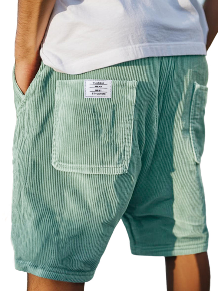 Men’s Ribbed Drawstring Shorts | Casual Fit