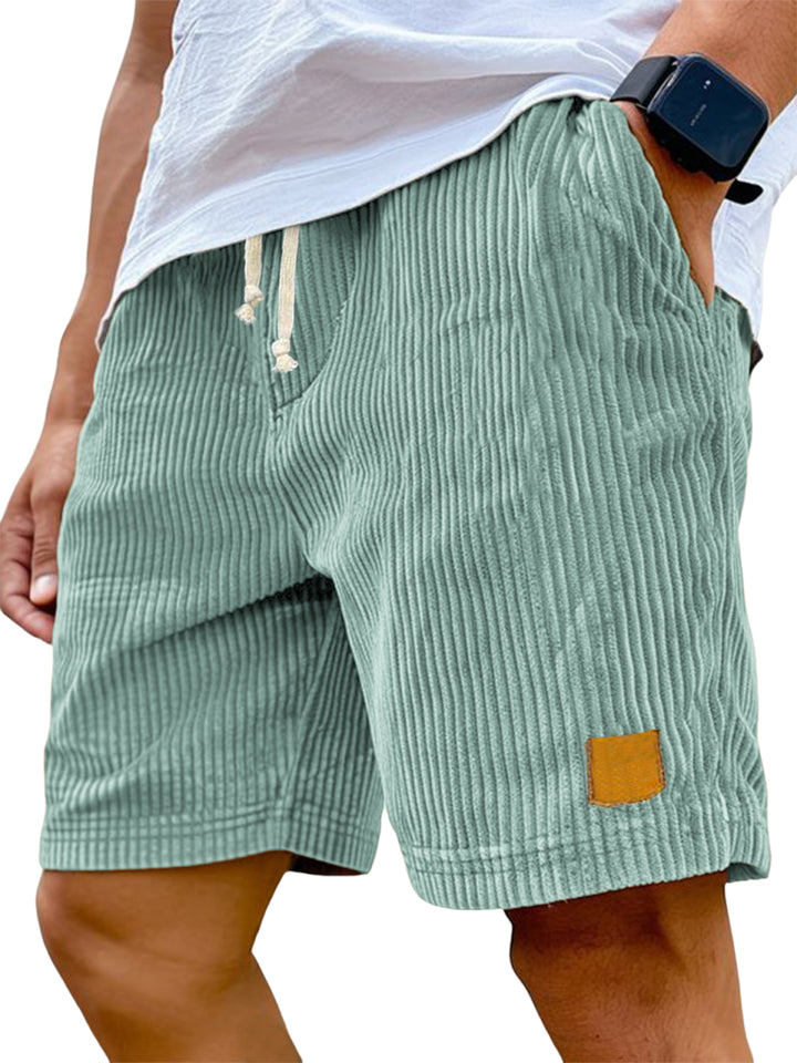 Men’s Ribbed Drawstring Shorts | Relaxed Fit
