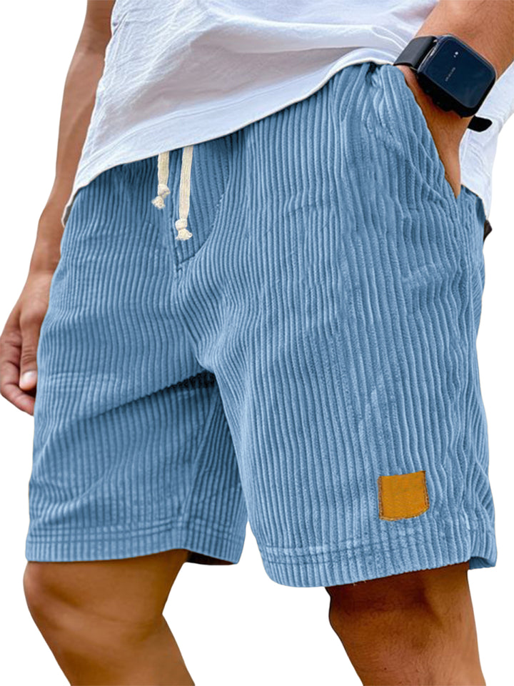 Men’s Ribbed Drawstring Shorts | Relaxed Fit