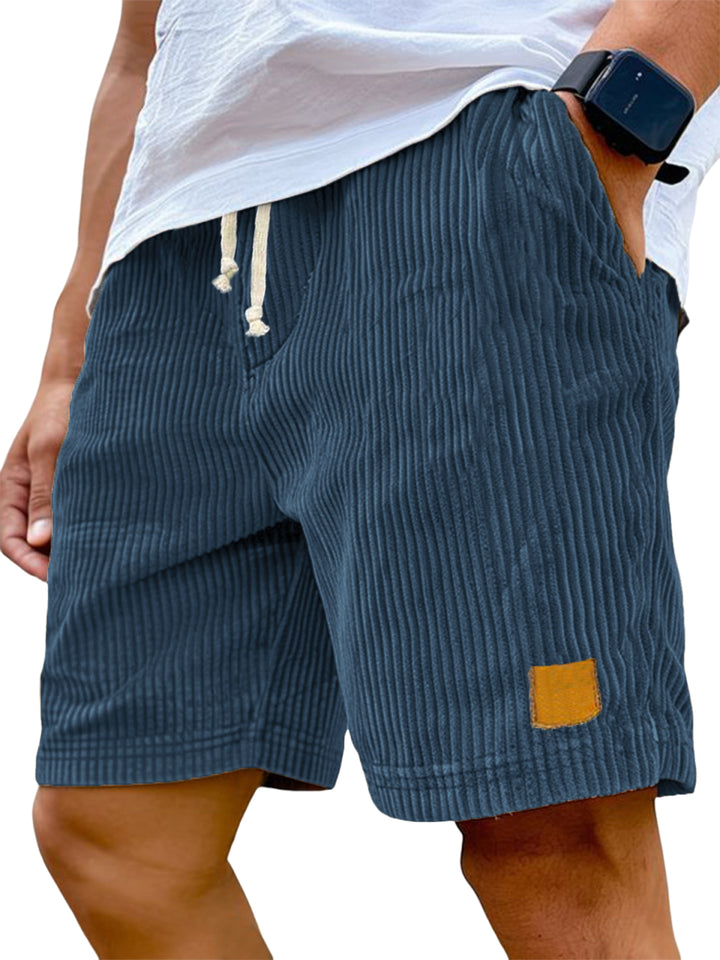 Men’s Ribbed Drawstring Shorts | Relaxed Fit