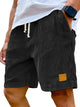 Men’s Ribbed Drawstring Shorts | Relaxed Fit
