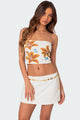 Floral Tube Top | Strapless Summer Style
