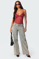 Women’s Sheer Lace Tank Top | Spaghetti Strap