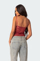 Women’s Sheer Lace Tank Top | Spaghetti Strap