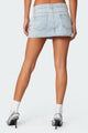 Low Rise Mini Skirt | Pocket Detail Denim Look