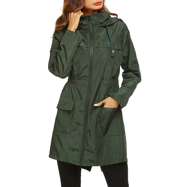 Women’s Lightweight Rain Coat | Cinched Waist