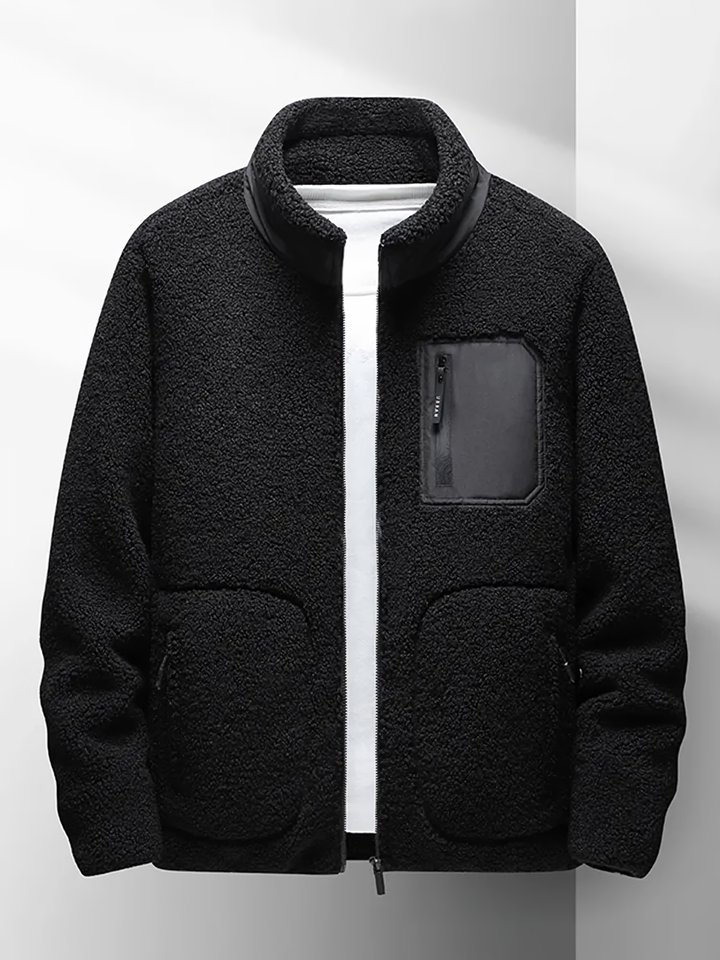 Men’s Casual Zip-Up Jacket | High Collar