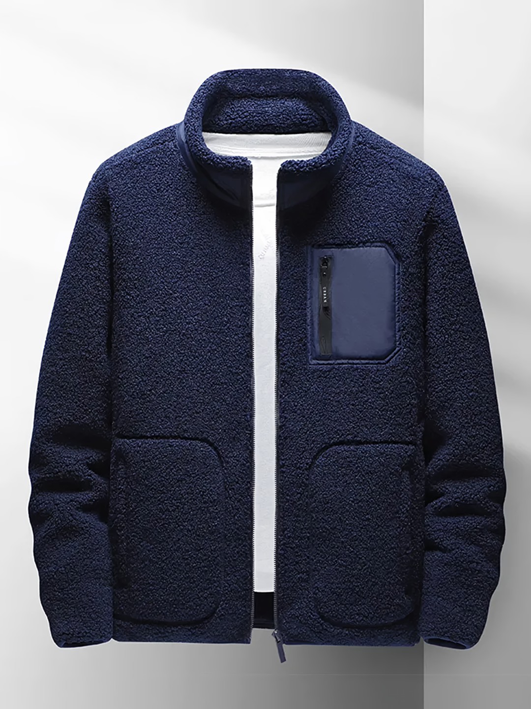 Men’s Casual Zip-Up Jacket | High Collar