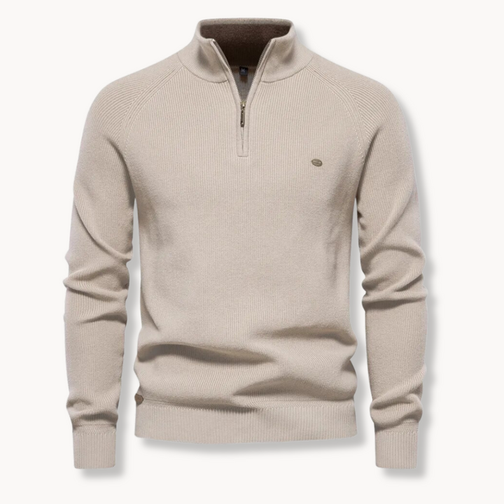 Men’s Quarter Zip Sweater | Long Sleeve