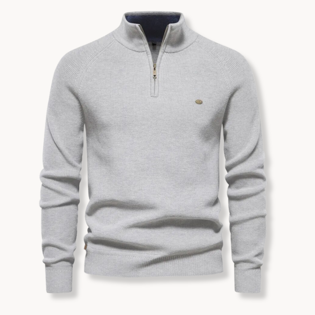 Men’s Quarter Zip Sweater | Long Sleeve