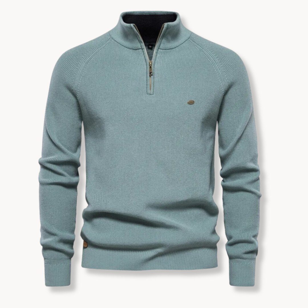 Men’s Quarter Zip Sweater | Long Sleeve