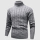 Men’s Cable Knit Sweater | Turtleneck