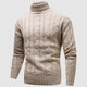 Men’s Cable Knit Sweater | Turtleneck