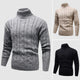 Men’s Cable Knit Sweater | Turtleneck