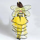 Ladies' Bee Halloween Costume Dress | Striped Top & Layered Skirt