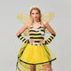 Ladies' Bee Halloween Costume Dress | Striped Top & Layered Skirt