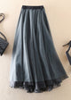 Women’s High Waist Belted Skirt | A-Line Maxi