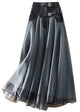 Women’s High Waist Belted Skirt | A-Line Maxi