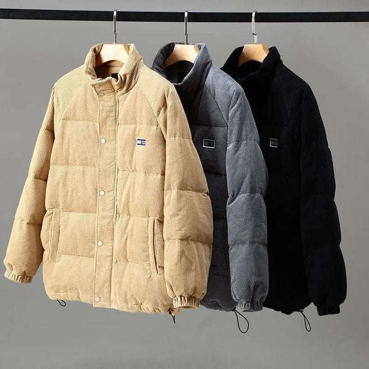Men’s Corduroy Puffer Jacket | Zip-Up