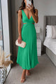 Women’s Pleated Cutout Dress | Midi