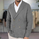 Men’s Double-Breasted Knit Blazer | Casual