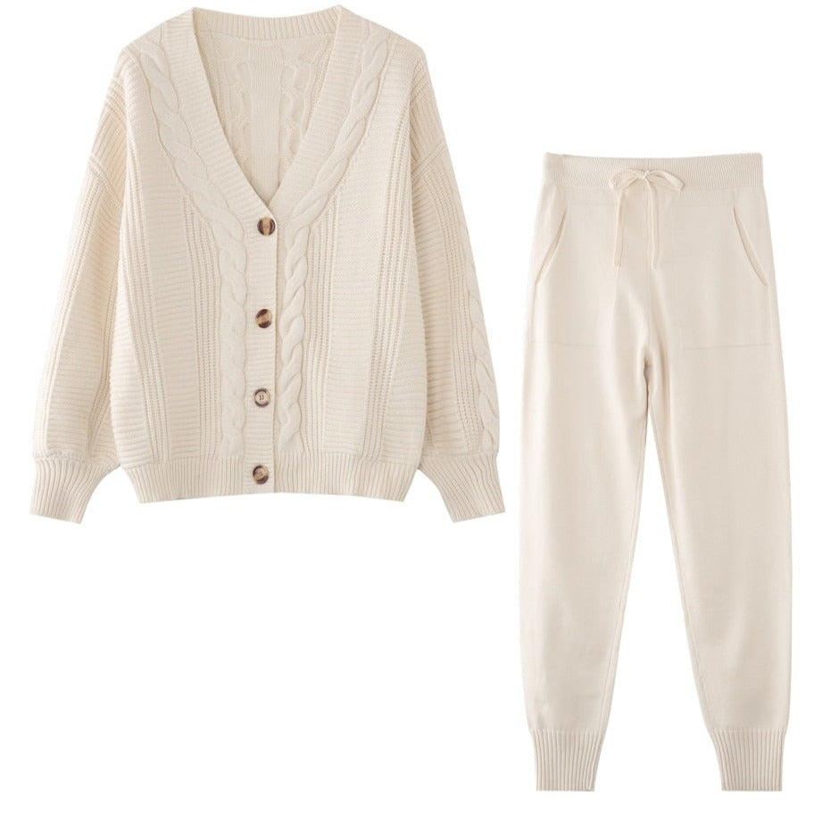 Women’s Lounge Set | Button Cardigan & Joggers