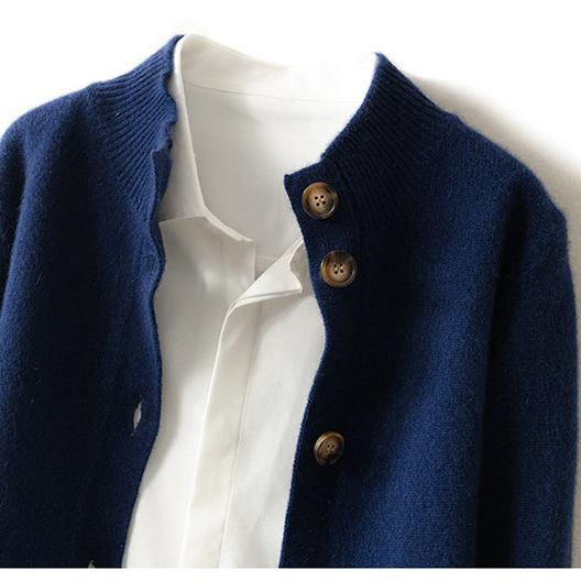 Women’s Buttoned Ribbed Cardigan | Long Sleeve