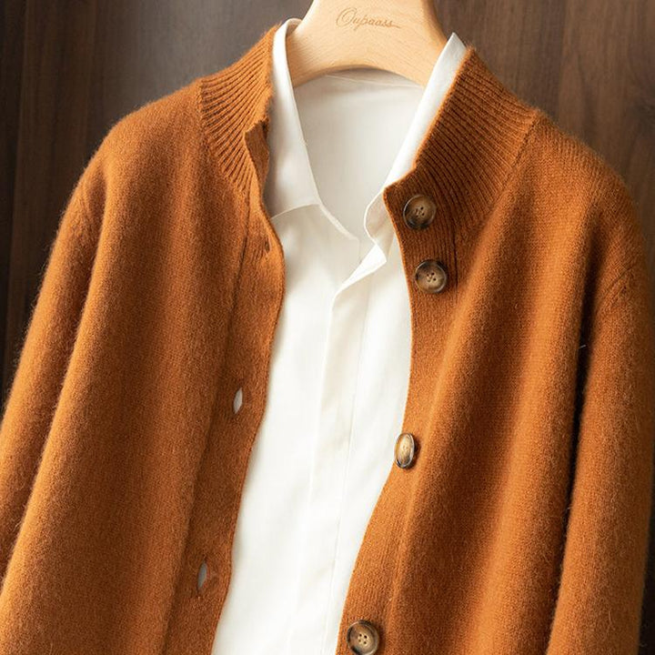 Women’s Buttoned Ribbed Cardigan | Long Sleeve