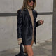 Women’s Belted Longline Blazer | Sleek