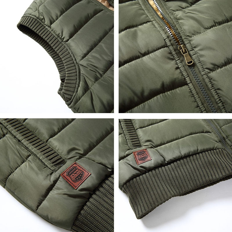 Men’s Zip-Up Vest | Diamond Stitch