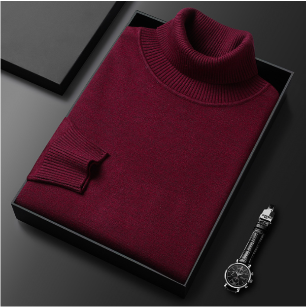 Men’s Knitted Turtleneck Sweater | Winter