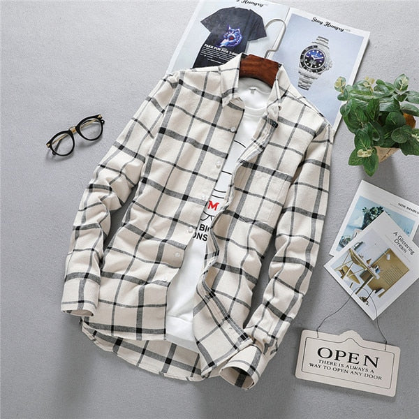 Men’s Checked Casual Shirt | Long Sleeve