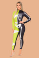 Women’s Halloween Jumpsuit | Skeleton & Mummy Print with Long Sleeves
