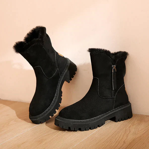 Women’s Ankle Winter Boots | Trim Detail
