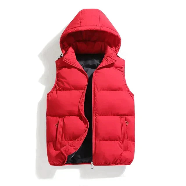 Men’s Hooded Vest | Quilted Puffer