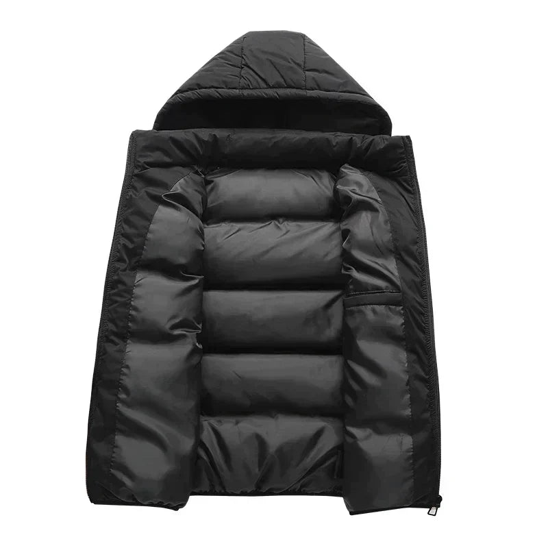 Men’s Hooded Vest | Quilted Puffer