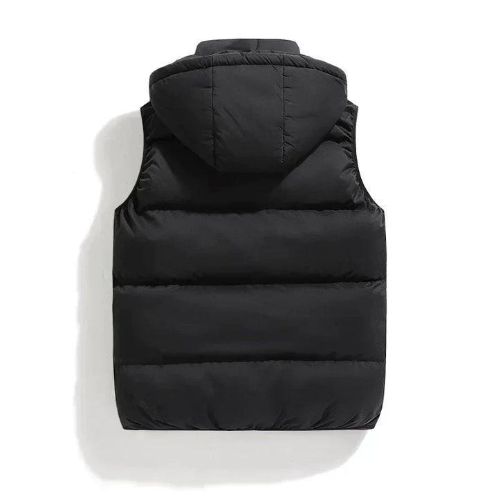 Men’s Hooded Vest | Quilted Puffer