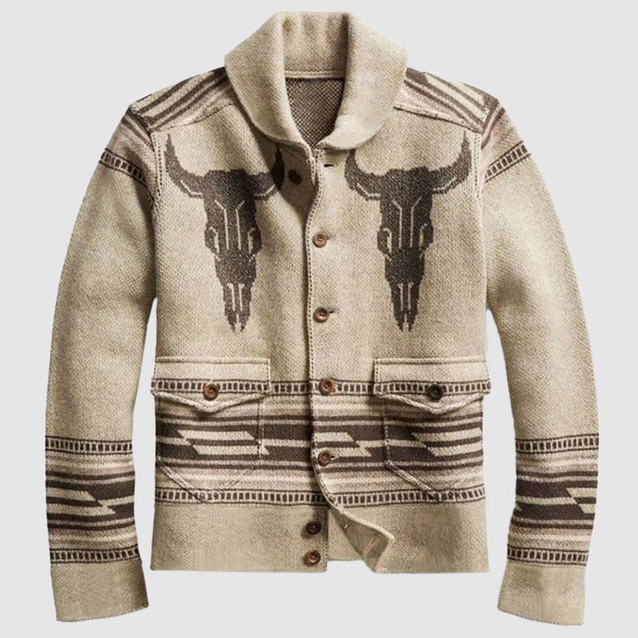 Men’s Western Knit Cardigan | Button-Up