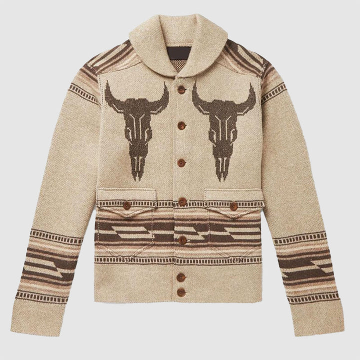 Men’s Western Knit Cardigan | Button-Up