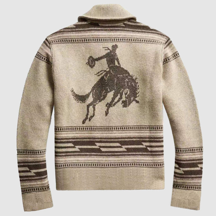 Men’s Western Knit Cardigan | Button-Up