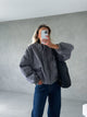 Women’s Quilted Oversized Bomber Jacket | Lightweight