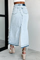 Women’s Distressed Denim Skirt | High Slit