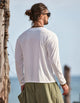 Men’s Long Sleeve V-Neck Shirt | Slim Fit