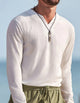 Men’s Long Sleeve V-Neck Shirt | Slim Fit