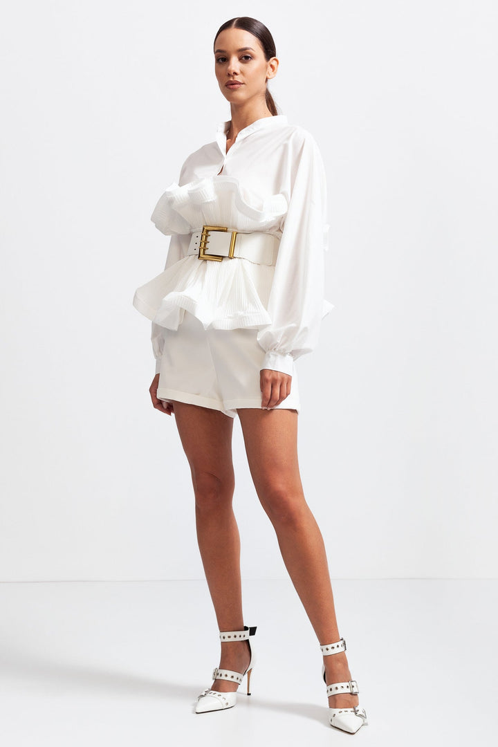 Women’s Ruffle Blouse | Long Sleeve