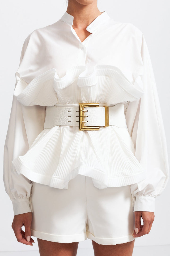 Women’s Ruffle Blouse | Long Sleeve