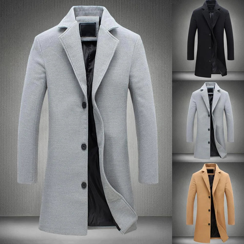 Cullen - Long winter coat for men