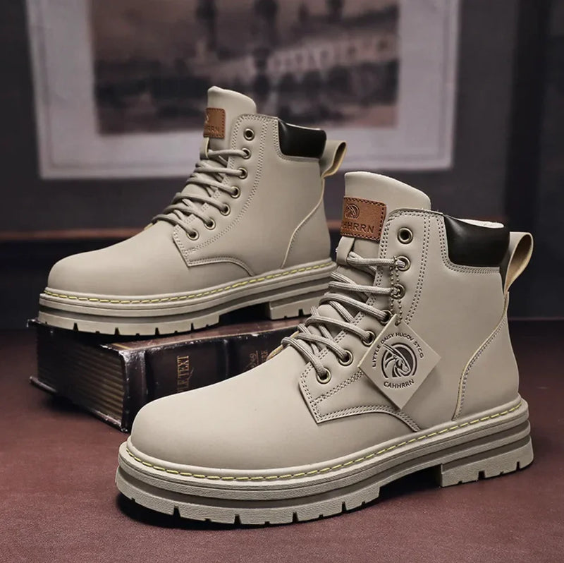 Men’s Lace-Up Ankle Boots | Chunky Sole