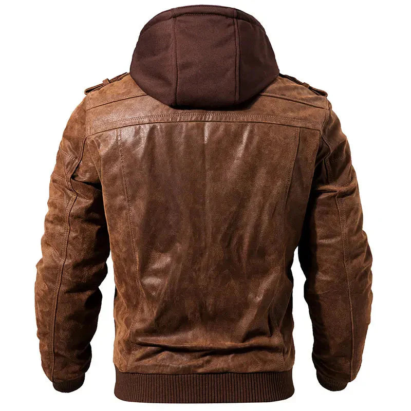 Travis - Men's Stylish Leather Winter Jacket