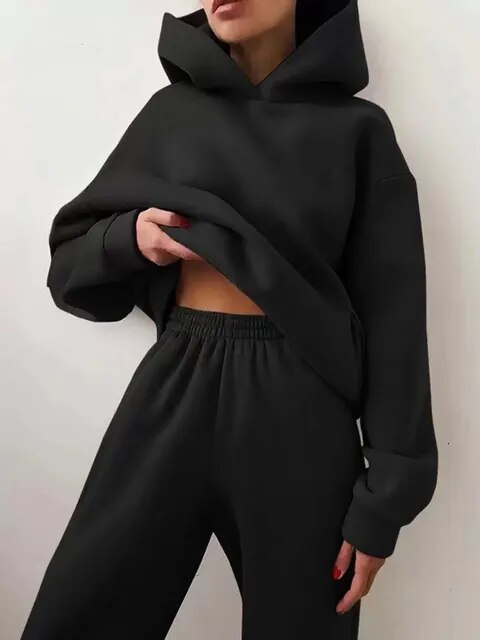 Women’s Oversized Hoodie Tracksuit | Two-Piece Set